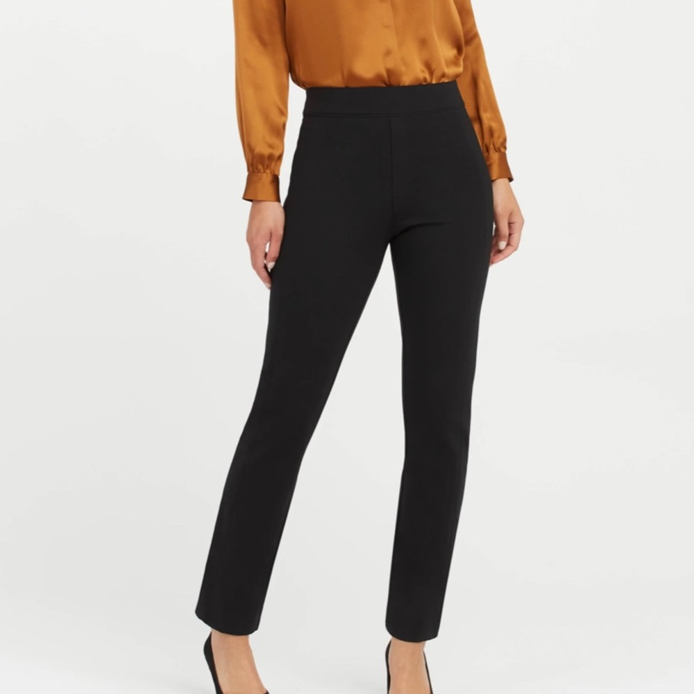 Spanx | Black The Perfect Pant Slim Straight Pants L